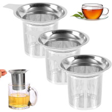 (3 PCS, -) 2025 Large Capacity Stainless Steel Tea Infuser, Ultra-Fine Mesh Filter