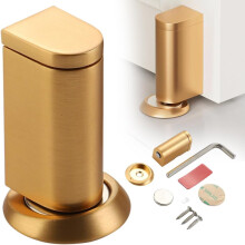 (Gold, -) Upgrade magnetischer Türstopper unten, bohrfreier Innentürkeil