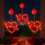 (Love#3, -) Φώτα παραθύρου 30 LED κόκκινη καρδιά, USB/μπαταρία - Ημέρα Αγίου Βαλεντίνου 1