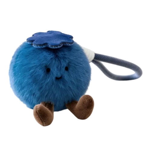 Fruit Keychain Soft Plush Key Holder Bag Hanging-Bracelet
