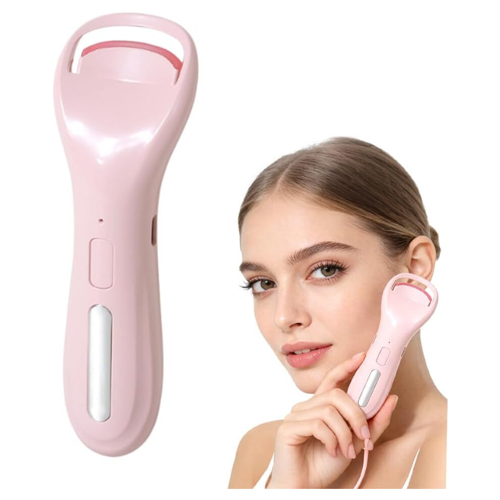 Oimg Pink (, -) Heated Eyelash Curler Pro, 3 Temp Settings 50-70C, 30S Fast Preheat