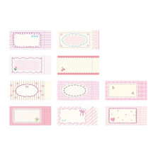 Bloc-notes doublé polyvalent, bâton déchirable, bloc-notes-rose
