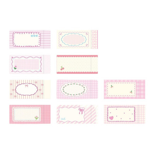 Bloc-notes doublé polyvalent, bâton déchirable, bloc-notes-rose