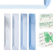 (Blue, -) 4 stuks dubbelzijdige tape pennen – scrapbooking roller voor cadeauverpakking