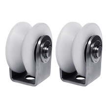 2 stuks zware nylon stille katrol met-48V type poelie 304