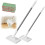 (2*mops+8*cloths, -) Μίνι σφουγγαρίστρα δαπέδου με κεφαλή ασφάλισης, 4 πανάκια - Υγρή/ξηρή 1