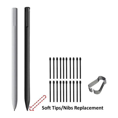(20 Pack)  Pen Tips/Nibs for  2 Stylus Pen Replacement Soft Nibs/Tips Black 2