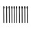 (20 Pack)  Pen Tips/Nibs for  2 Stylus Pen Replacement Soft Nibs/Tips Black 5