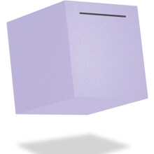 (Purple, 4.72-in) Cofre de Aço Inoxidável para Adultos, Quebra para Abrir, Formato Cubo