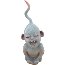 (size_name, A) Boneca Fantasma de Resina Assustadora 4.7 pol, Decoração Halloween