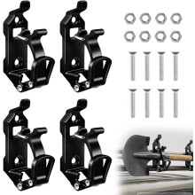 (Black 4PCS, -) Zestaw montażowy do łopaty, szybko zwalniający, do dachu auta