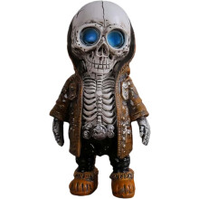 (4 Pc, -) 4 Estilos de Gnomo Esqueleto Fofo 14cm para Decoração de Halloween