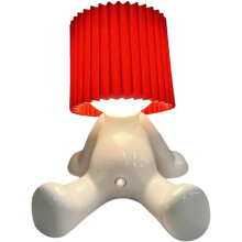 (Big red, -) Lampada notturna "Shy Boy", ricaricabile, luce calda senza fili, originale regalo