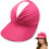(Fuchsia, color_name) Γυναικείο καπέλο ηλίου UPF 50+, πτυσσόμενο, φαρδύ γείσο, για γκολφ 1
