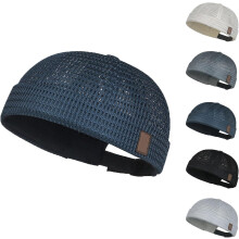 (Navy Blue, color_name) Atmungsaktive Mütze ohne Schirm, Mesh, verstellbar, für Sommer