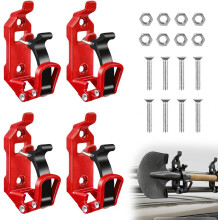(Red 4PCS, -) Zestaw montażowy do łopaty, szybko zwalniający, do dachu auta