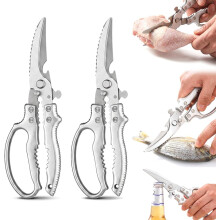 (Silver 2pcs, -) 2026 zware keukenschaar – roestvrijstalen botten snijschaar