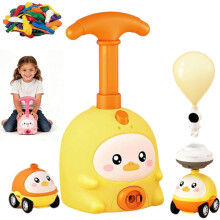 (Yellow, -) Ballonwerfer Set, 2-in-1 druckluftbetriebenes Auto, für Kinder ab 3