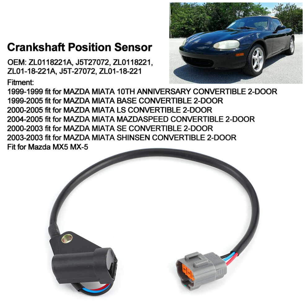 Crankshaft Sensor Mazda Miata 1999-2005 7444352244058