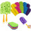 (2handles+10refills, -) Reusable Chenille Microfiber Dust Duster, Electrostatic Fleece with Extendable Handle 1