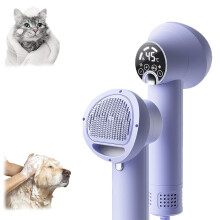 (Purple, -) Secador de Cabelo para Pets de Baixo Ruído 2024, Para Cães