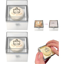 (2PCS, -) Roterande reversibel ringlåda med ljus, överraskning frieri presentlåda