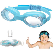 (Light Blue, -) Anti-Beschlag Schwimmbrille, UV-Schutz Weitwinkel für Erwachsene & Jugendliche