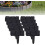 (Black, 10pcs) Φράχτης κήπου μίμηση πέτρας, 2026, interlocking, αντιολισθητικό 1