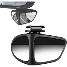 (Black-Right, -) Rétroviseur angle mort double lentille 360, grand angle pour voiture