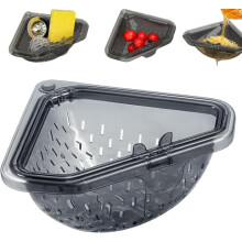 (1Pcs, -) Magnetischer Eckspülsieb, dreieckig, zum Öffnen drehen