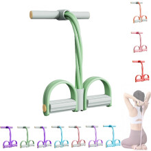 (B, -) Multifunctionele voetpedaal weerstandsassistentie, 3-in-1 band met handvatten voor volledig lichaam