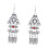 Boucles d'oreilles en alliage délicat avec pierre turquoise-UN 1