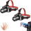 (2 pcs, -) 3 frontales LED recargables, 360 ajustables sensor movimiento 1