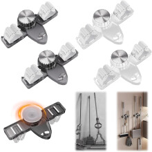 (4 pcs, -) Bohrfreier Besenhalter Mopphalter, wandmontierter Gartenwerkzeugständer
