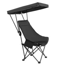 Auvents ombre chaise pliante tissu imperméable chaise-but noir