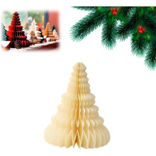 (Yellow(20cm,53g), -) 3D Wabenpapier Weihnachtsbaum, Party Tischmitte Dekoration