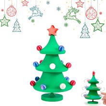 (1 Pcs, -) 3D gedruckter tanzender Weihnachtsbaumschmuck, wackelnder Schreibtischspinner