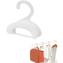 (White, -) Purse Hooks for Closet, Hanging Bag Holder for Handbags & Backpacks