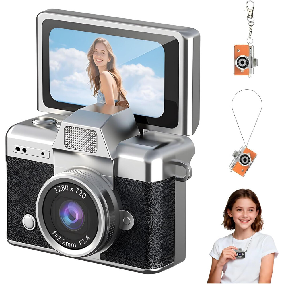 (, -) 1080P Mini Digital Camera With 1.47" Lcd, Keychain For Kids & Adults Black 5437706810704