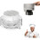 (White, -) Suction Cup Corrugated Whetstone, Knife Sharpening Set with Rubber Base 1