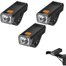 (3pcs, -) LED wasserdicht wiederaufladbarer Fahrradscheinwerfer & Rücklicht Set