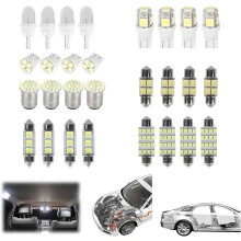 (28PCS, -) 42 st universal bil LED glödlampa set, interiör karta & takljus