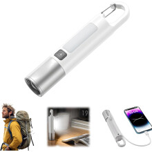 (1 pcs, -) 2024 Mehrzweck Zoom-fähige Taschenlampe & Powerbank, für Notfälle