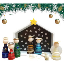 (#08, -) DIY Knopf Krippe Set, Urlaubs Weihnachtsbaum Dekoration