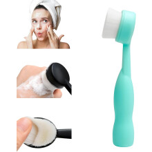 (Green, -) Brosse nettoyage visage électrique rechargeable, étanche