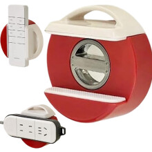 (Red, -) Zuignap powerstrip houder, wandmontage ponsvrije stopcontact organizer voor bureau