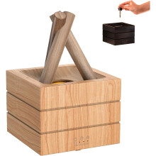 (Wood, -) Bonfire Flamme Aroma Diffuser, 250ml Cool Mist Luftbefeuchter mit Fernbedienung