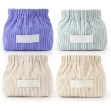 (4 PCS-B, -) Organizador de Tira de Cabelo Corduroy 2025, Bolsa de Maquiagem