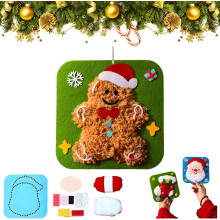 (Gingerbread, -) Kit broderie Noël DIY, animal mignon débutant