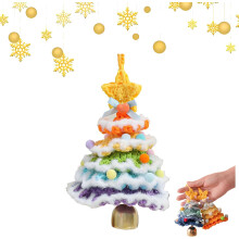 (#02, -) Πλεκτό στολίδι δέντρου χειροποίητο με κουδούνια - Wool crochet